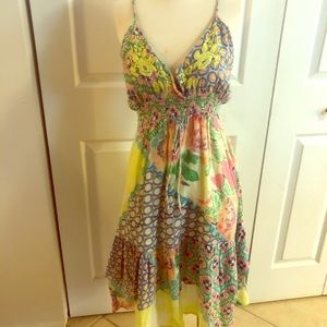 Colorful gauze sundress